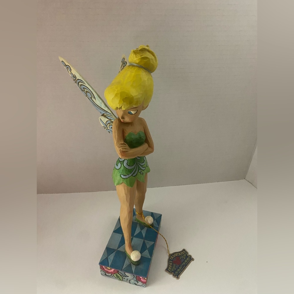 JIM SHORE DISNEY TRADITIONS - TINKERBELL POUTY PIXIE FIGURINE "RETIRED"